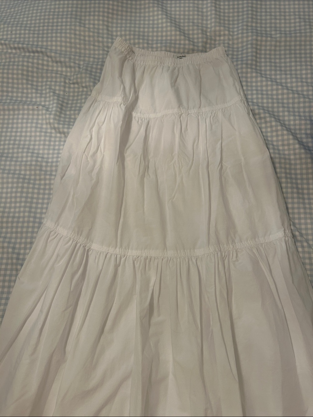 Sunday Best White Tiered Maxi Skirt - Breezy Cotton